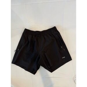 LSKD Black Running Shorts Zip Pockets Athletic‎ Training Gym Medium